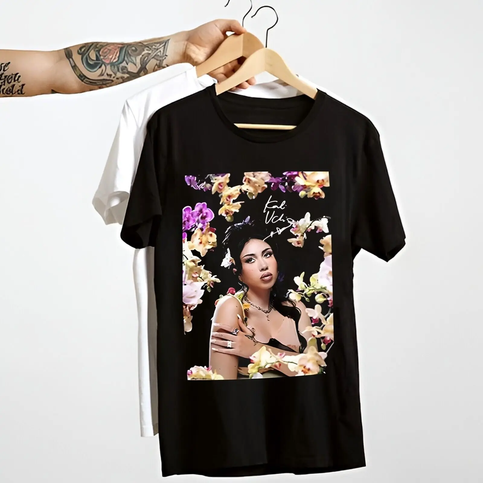 Hot Kali Uchis Orquideas Orchid Cosplay Hip Hop Men S-5XL Tee P1361