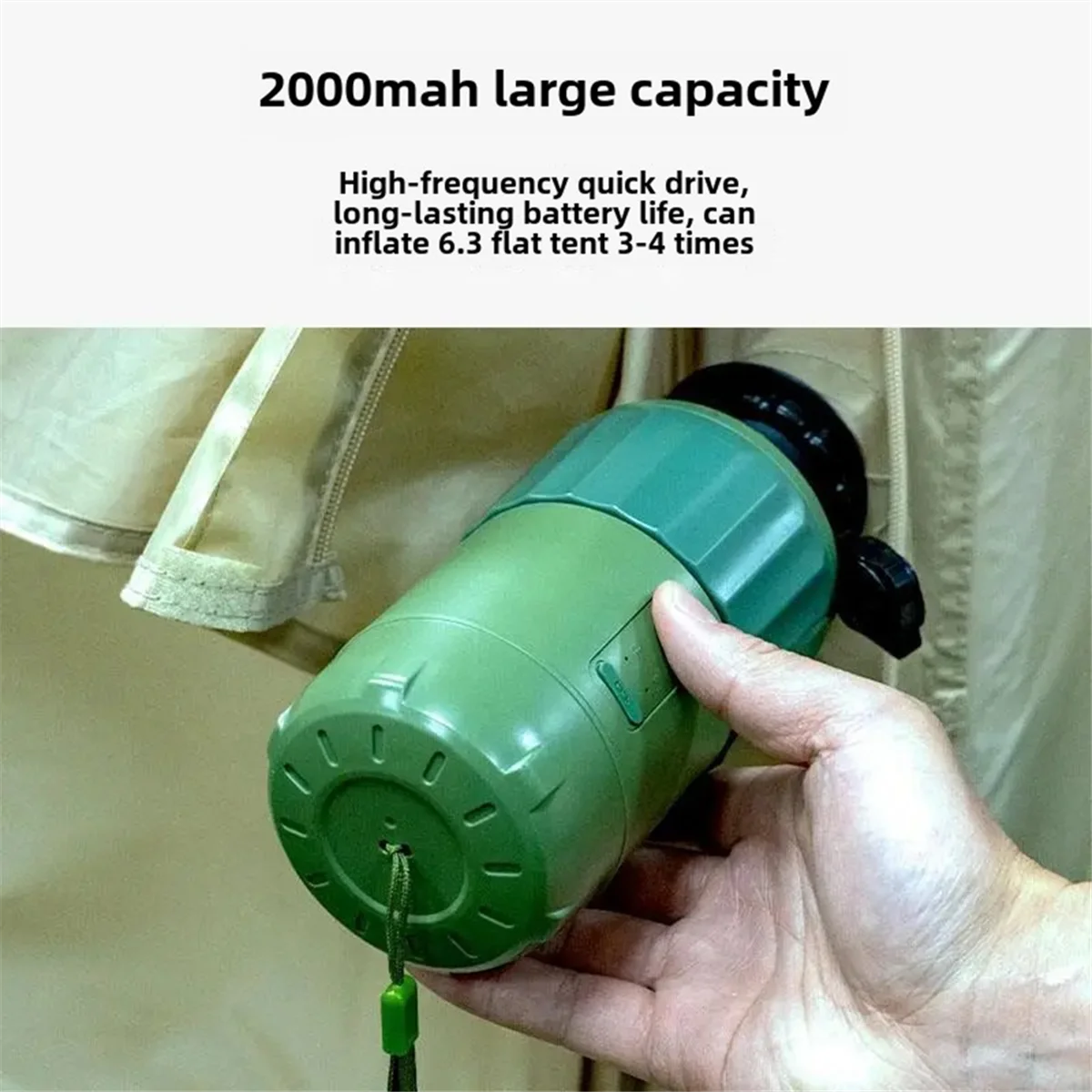 

SSR Portable Outdoor Inflation Pump Handheld Wireless Camping Tent Air Pump Lithium Battery High Pressure Air Pump
