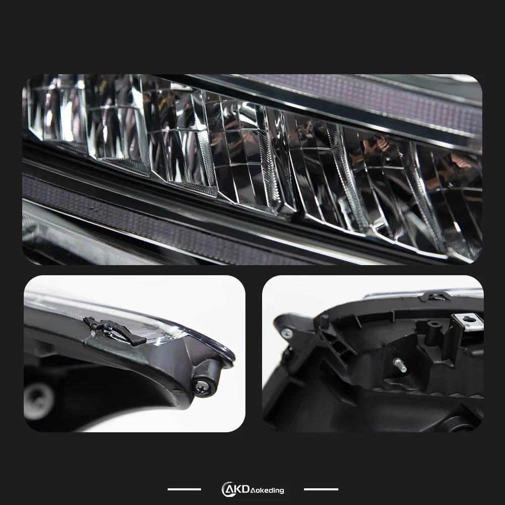 

AKD Head Lamp for Honda Accord LED Headlight 2008-2012 Headlights Accord DRL Turn Signal High Beam Angel Eye Projector
