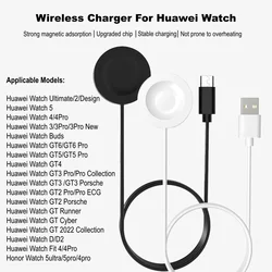 USB C Charger For Huawei Watch GT6 GT5 GT4 GT3 Pro, GT2 Porsche, GT Cyber/Runner/2022, Huawei Watch 5 4 3 Pro Ultimate Buds D