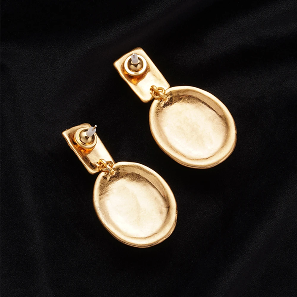 Luxury Statement Women Cute Geometric Earrings Unique Glass Drop Earrings Party Wedding Female Jewelry