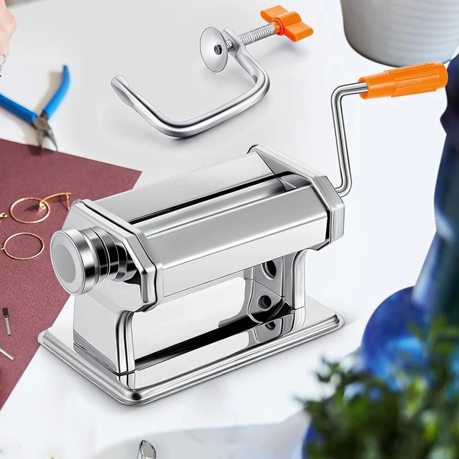 

Clay Pressure Machine Mixing Colors Manual Polymer Clay Roller Machine Tainless Steel Mold Pottery Diy Ceramic Craft Sup