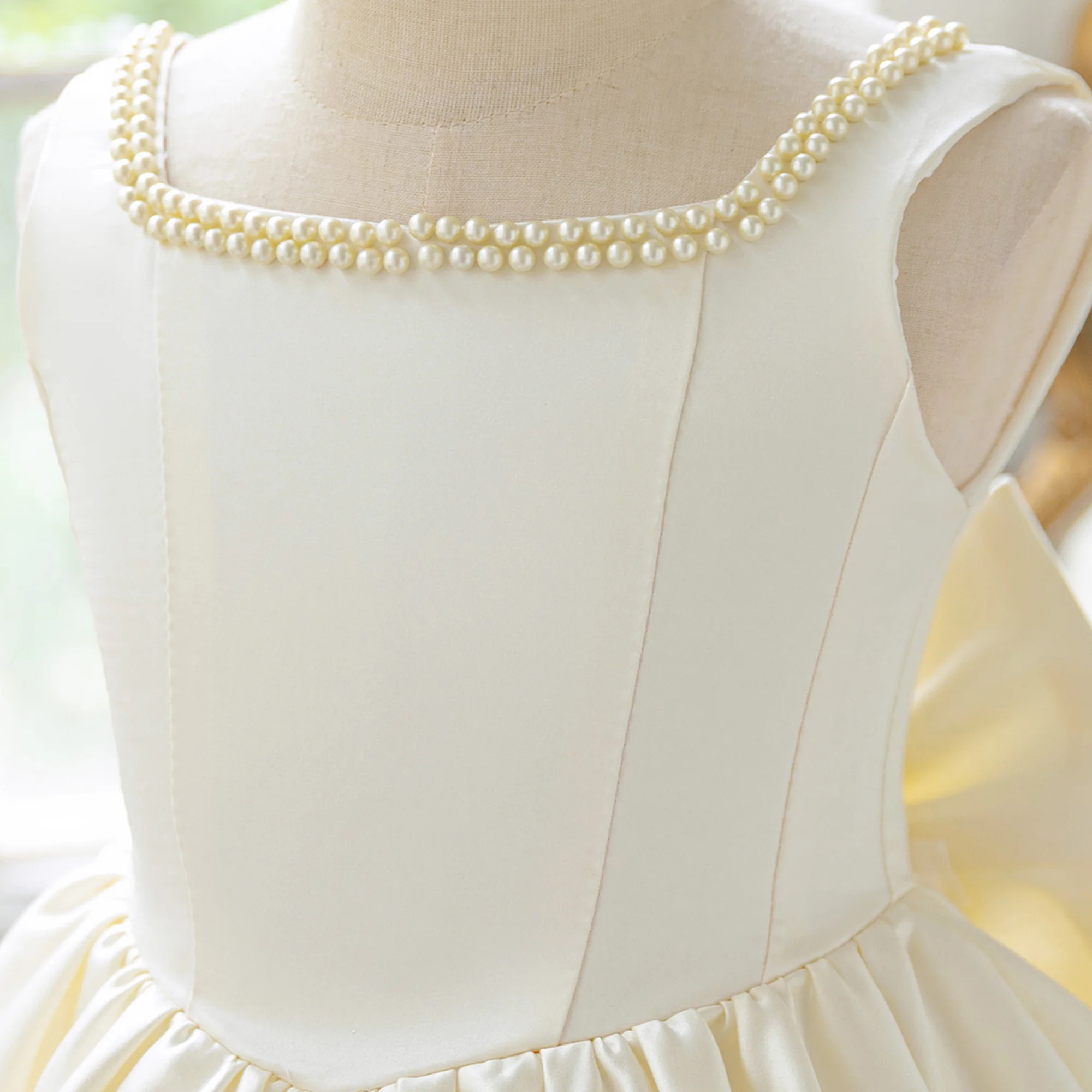 فستان توتو أنيق لحفلات المعمودية للفتيات لوليتا بفيونكة وصيفة العروس وأعياد الميلاد فساتين الأميرة للفتيات لحفلات الزفاف وحفلات التخرج المسائية