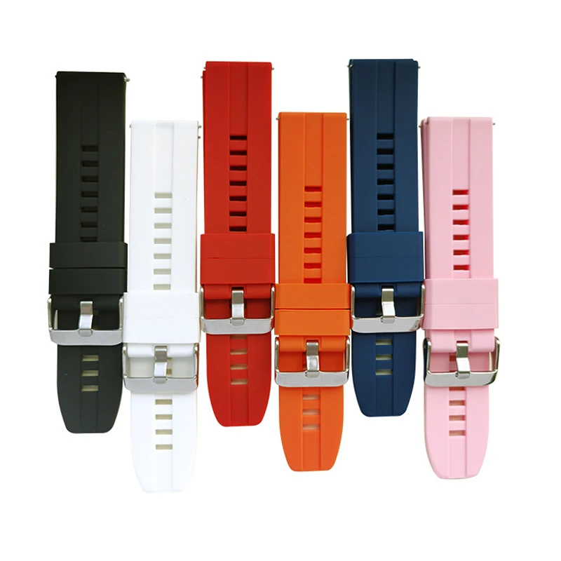 Universal Watch Straps 22mm 20mm Quick Release Silicone Bands for Samsung Xiaomi Amazfit Lige Huawei Colmi SENBONO Smartwatch