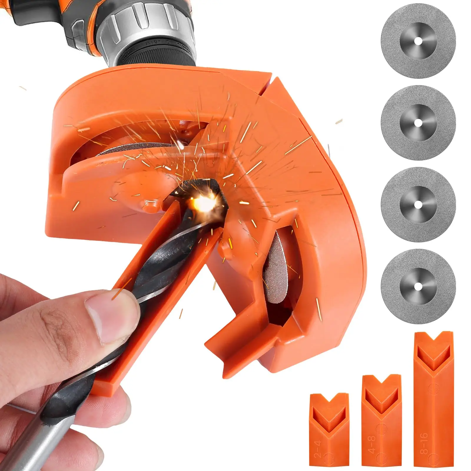 Multipurpose Drill Bit Grinding Sharpener ,Electric Impact Drill Knife Sharpener ,Disposable Double-sided Polishing