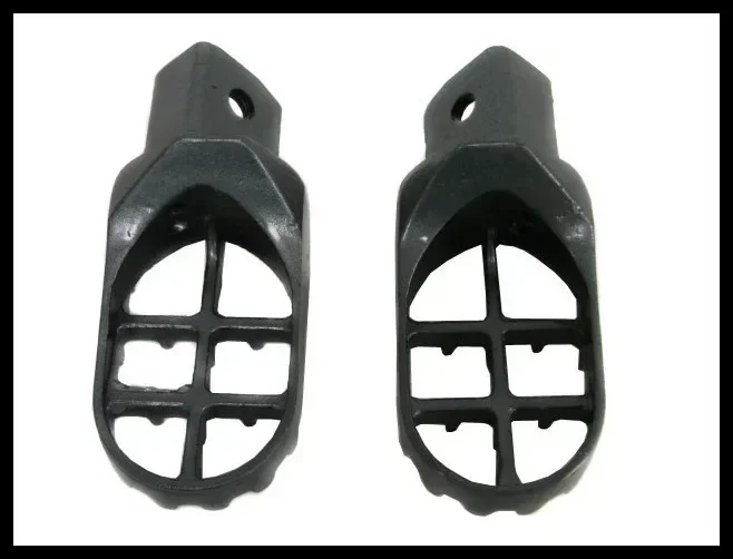 

Motorcycle Grey STEEL FOOT PEGS PEG for 1987-2009 Yamaha PW50 PW80 PW 50 80 TW200 TW 200