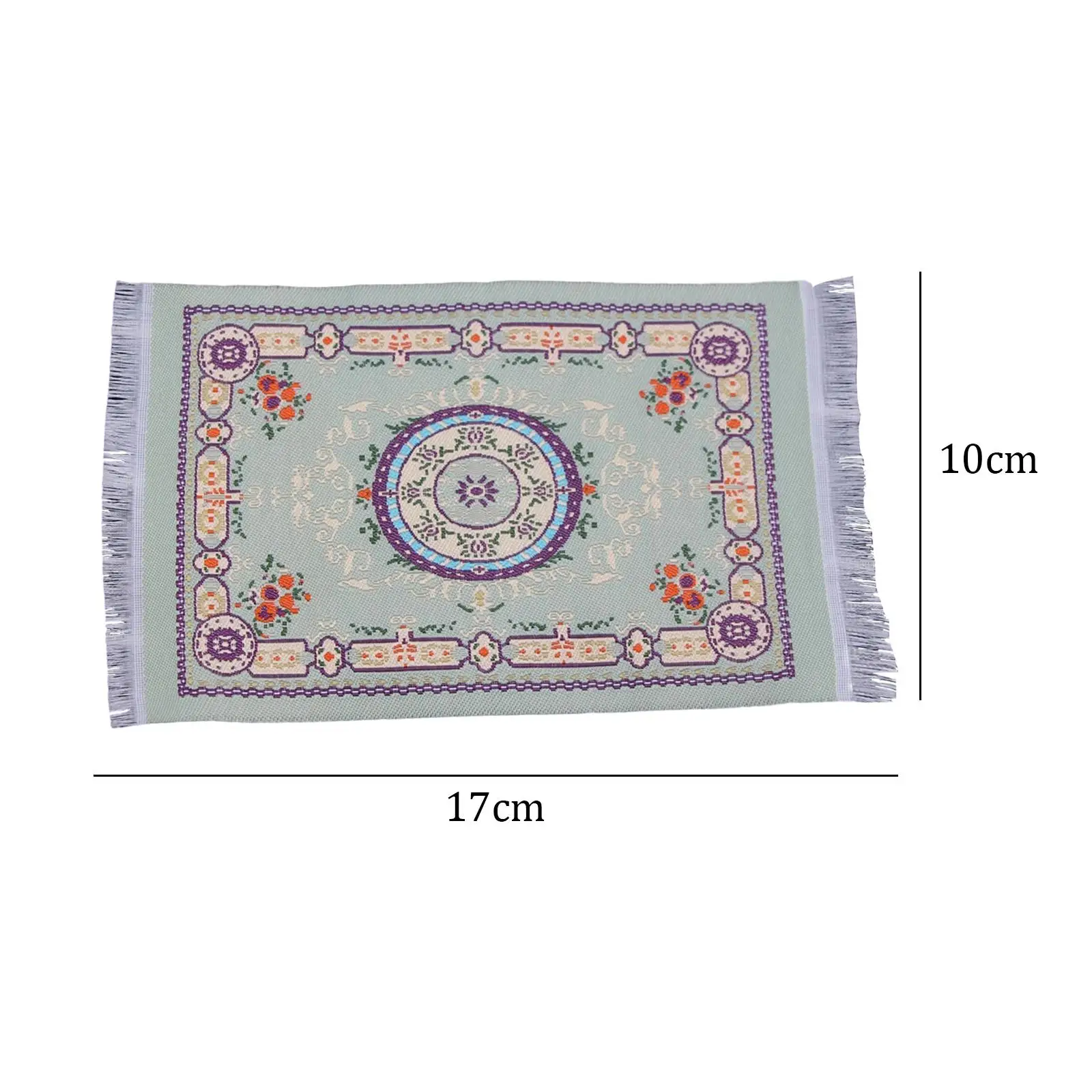 1:6 1:12 Scale Woven Rug Simulation Life Scene Furniture Accessories Mini Turkish Mat for Living Room Bedroom Home Decor