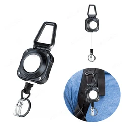 Retractable Keychain for Apple Air Tag Holder Badge Reel Protective Air Tags Case for Badges Holder Keys Luggage Anti-lost