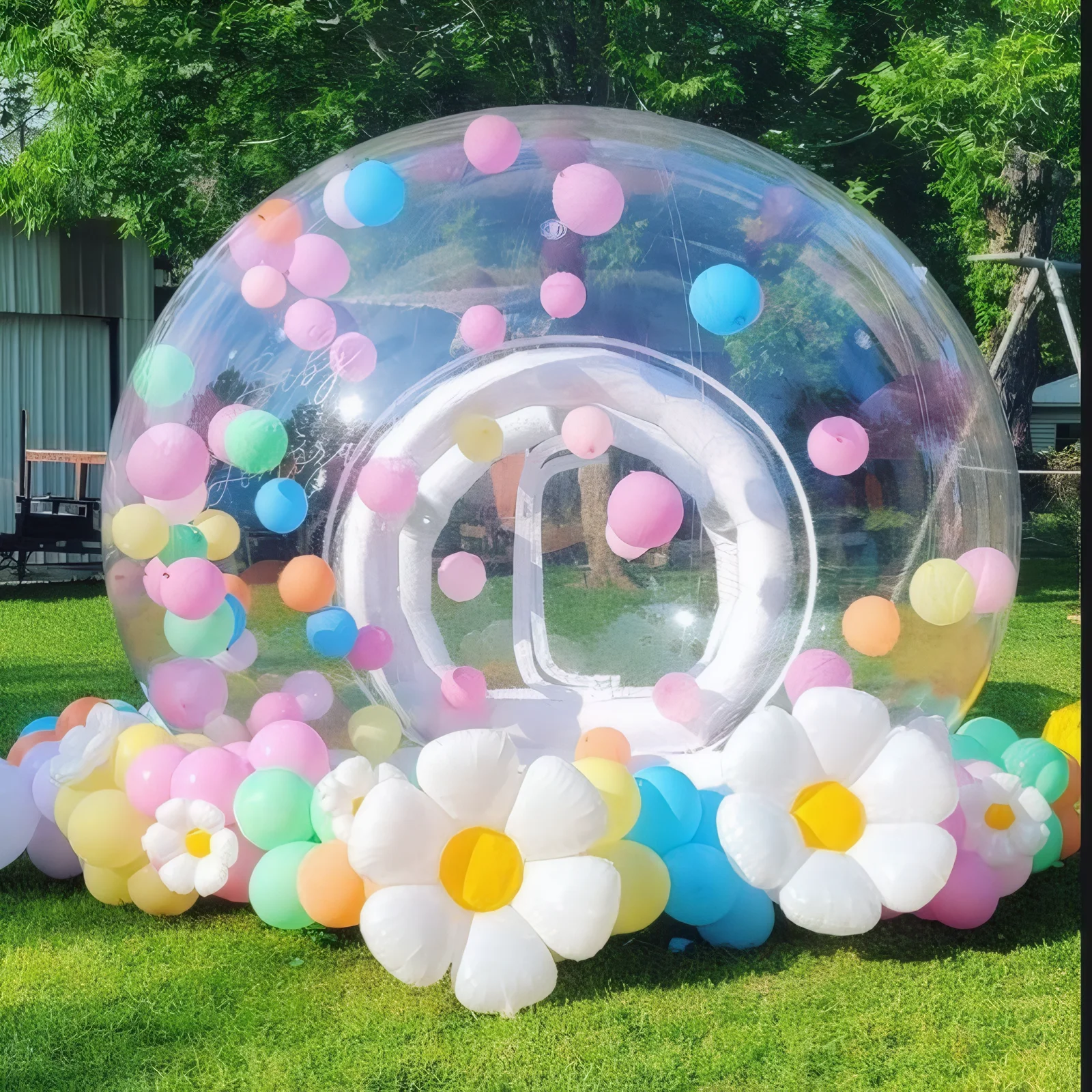 Inflatable bubble house PVC tent inflatable balloon bubble house transparent tent with 8 accessories free shipping