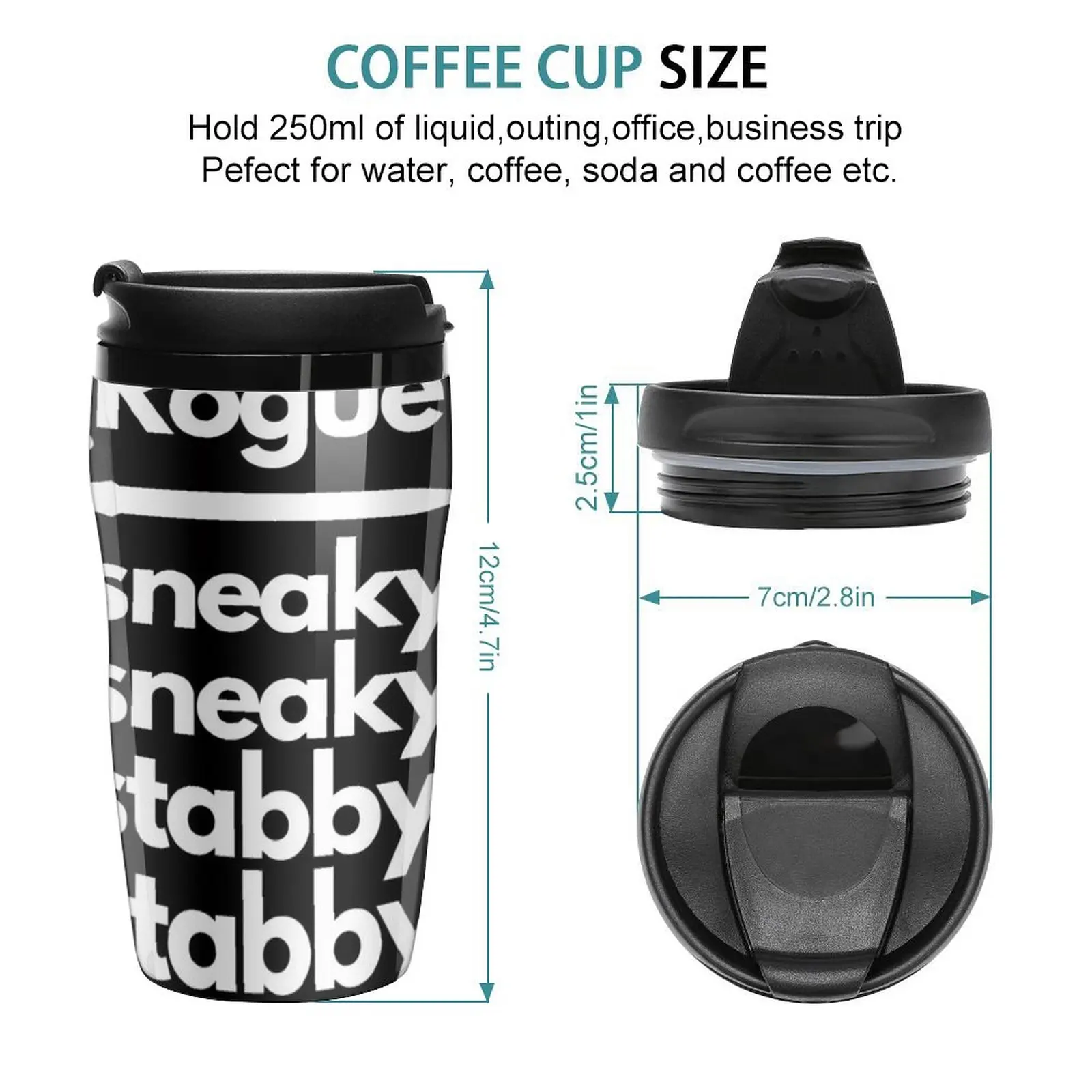 New Rogue Sneaky Sneaky Stabby Stabby Travel Coffee Mug Mate Cup Large Cups For Coffee Coffee Thermal Cup