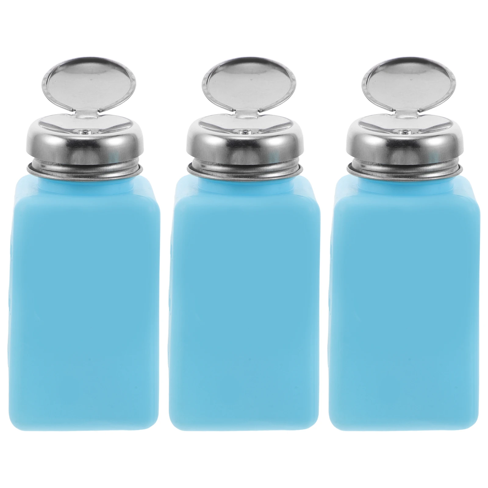 

3Pcs Anti Static Alcohol Dispenser 180Ml Press Type Refillable Pump Bottle for Skincare Lotion Cleanser Makeup Remover Lab