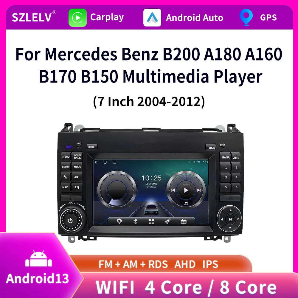 

Wireless Carplay Android Auto Car Radio For Mercedes Benz B200 B150 B170 A180 A160 GPS Multimedia Player Android Car Radio