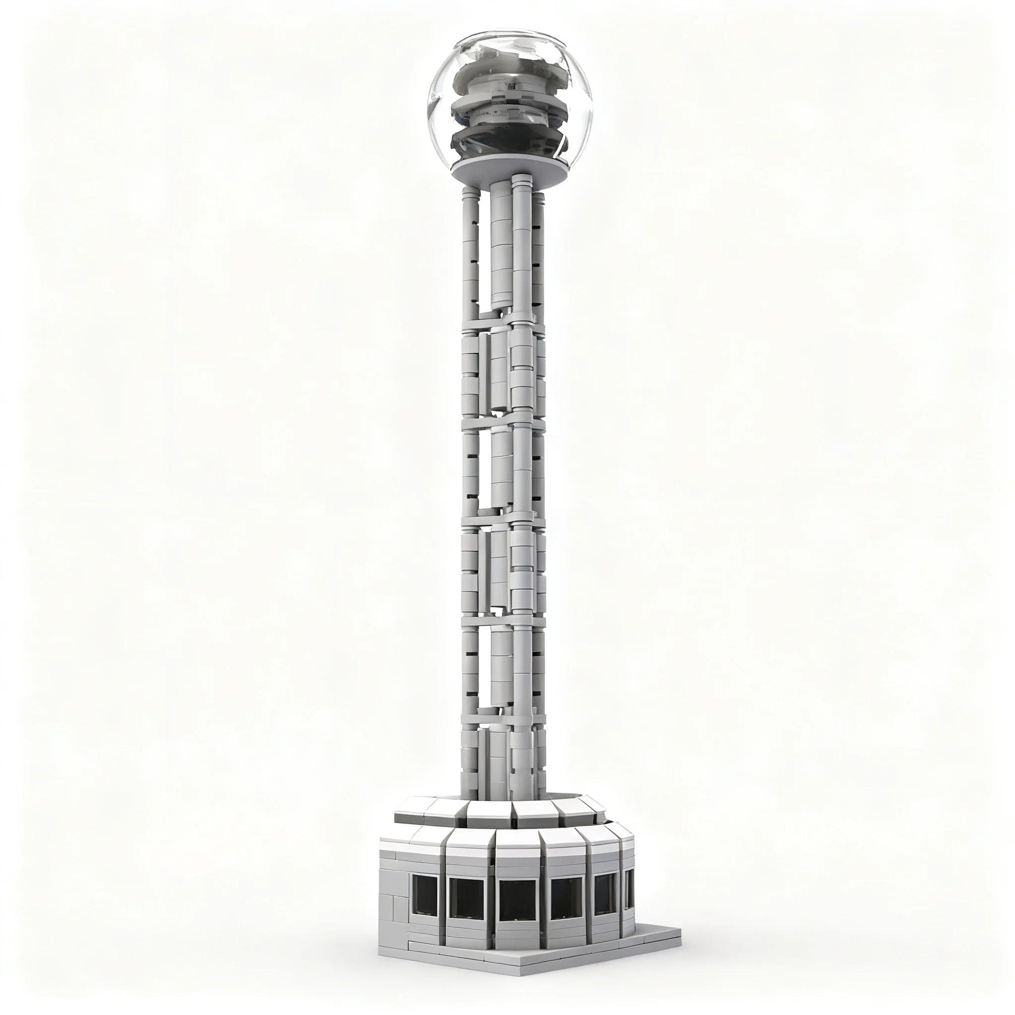 362pcs MOC Reunion Tower Model Building Blocks Christmas Gift Toy Display Education Art Assemble Brick Craft Collection DIY