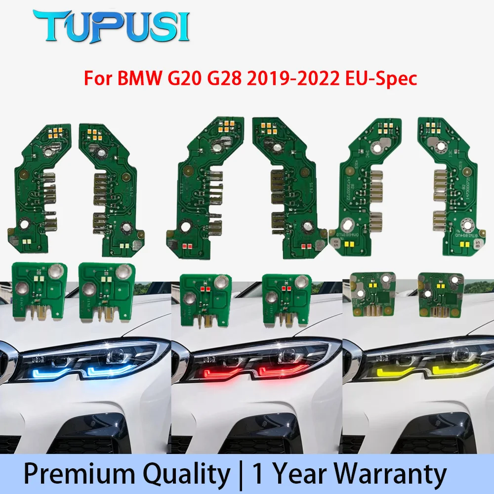 EU Version red ice blue Yellow for BMW G20 G28 2019-2022 LOW DRL LED Board Chips Daytime Running Light 63118496135 6136 6133