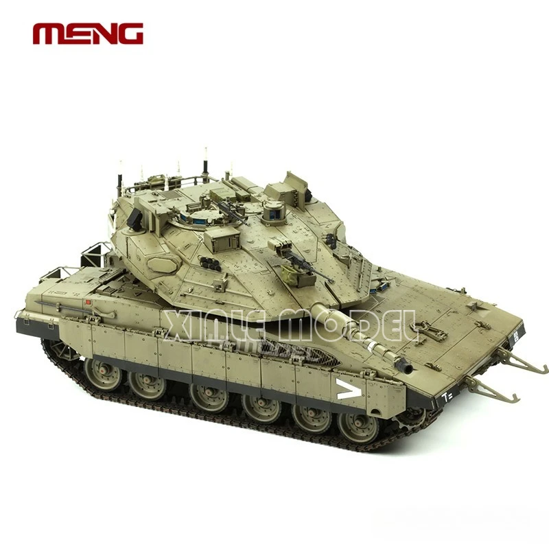 MENG TS-036 Tanque de batalla principal de Israel Merkava Mk. 4M con sistema de protección activa TROPHY Kit de modelo a escala 1/35 Juguete DIY