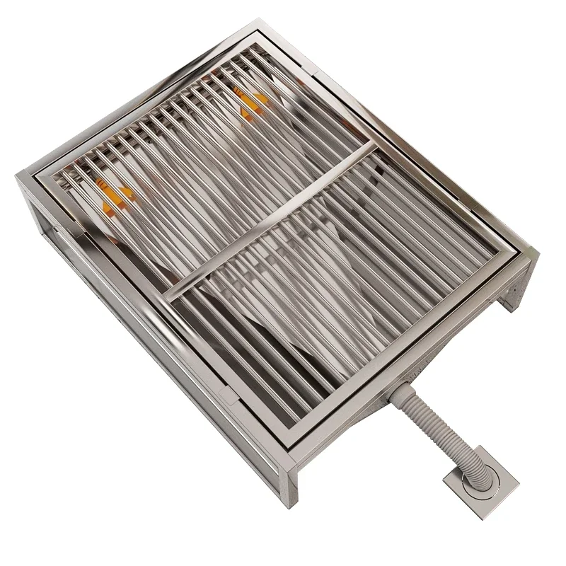 

Stainless steel dog toilet automatic cleaning straight through sewer anti-stepping shit medium