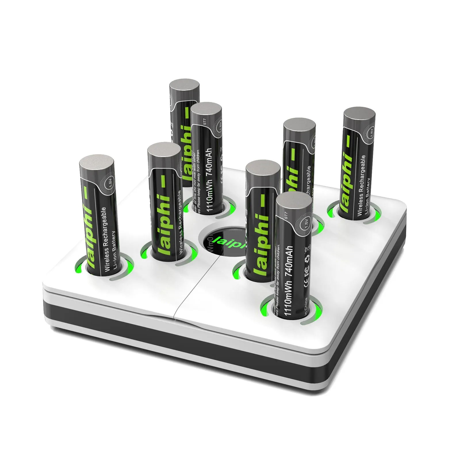 

Литиевая аккумуляторная батарея типа АА Laiphi, 1,5 В, 8 шт., с зарядным устройством