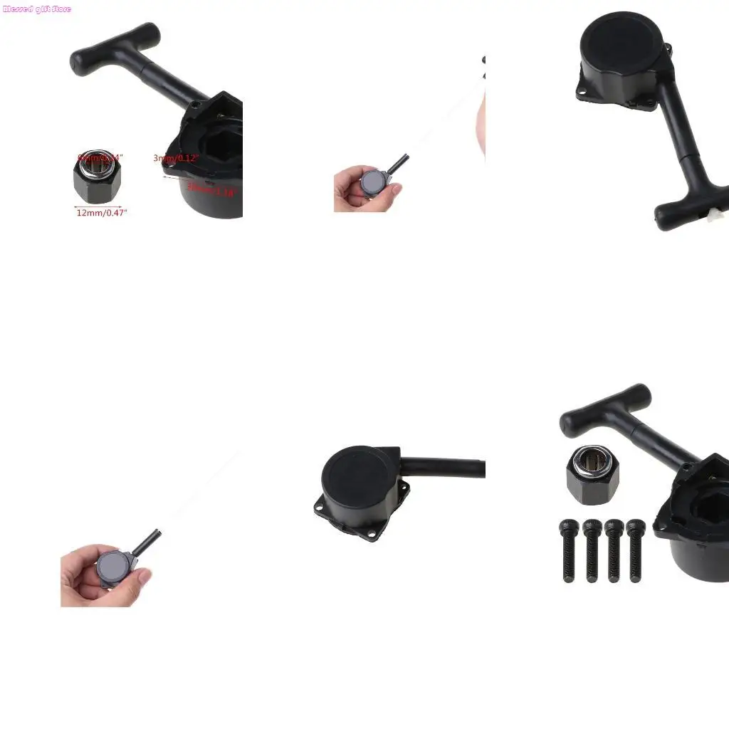 D0JC Pull Starter Recoil Start for RC Car 1/10 R025 R020 HSP 18 VX