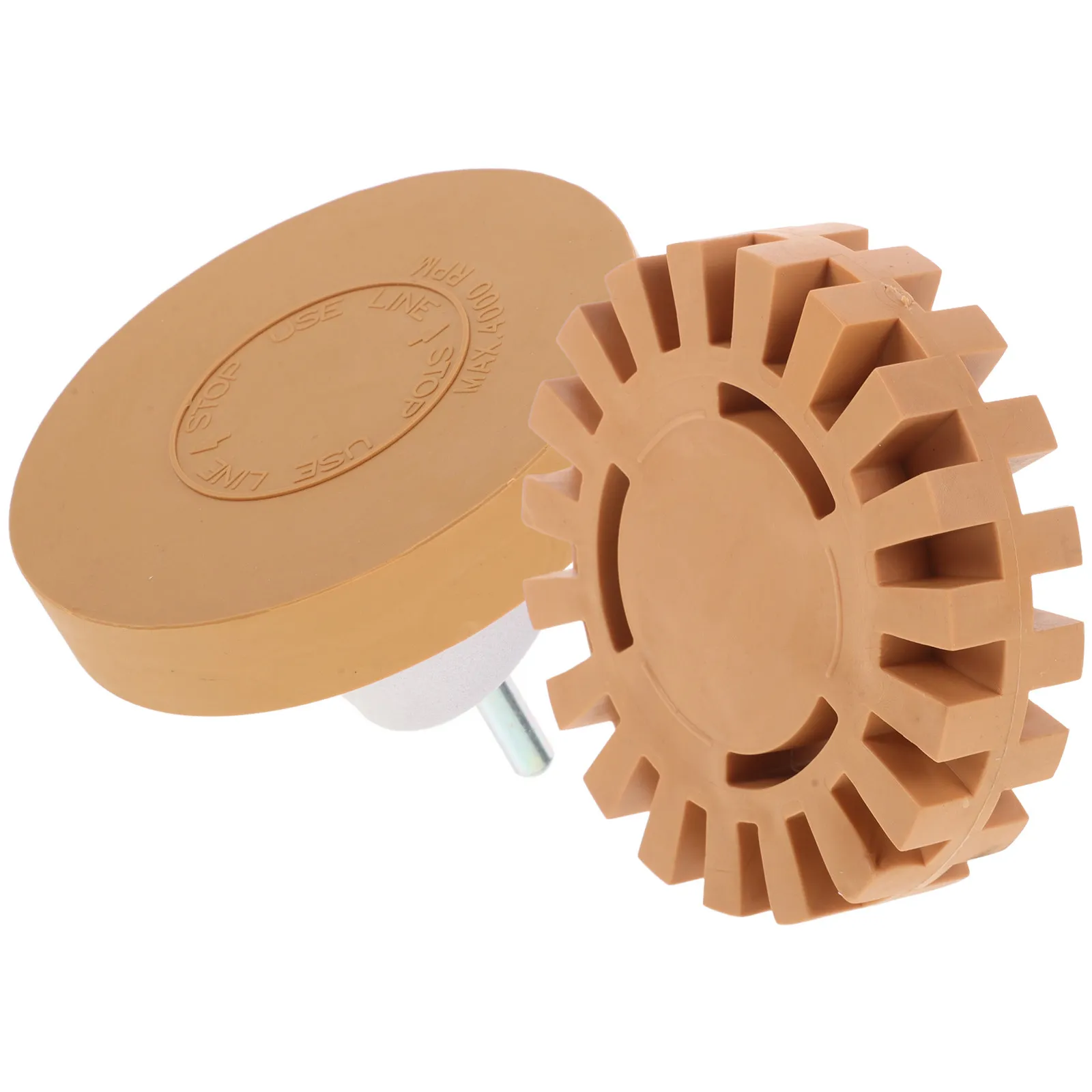 2Pcs Decal Remover Eraser Wheels Durable Rubber Toothed Design Car Tape Sticker Removal Tool Adhesive Remover Eraser Wheel