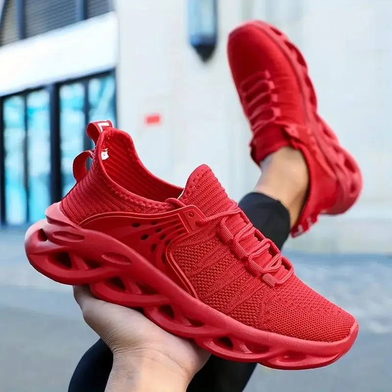 New Fashion Green Men's Running Shoes Big Size 48 Breathable Blade Shoes Trainers Men Lightweight Sports Shoes Zapatillas Hombre image 6
