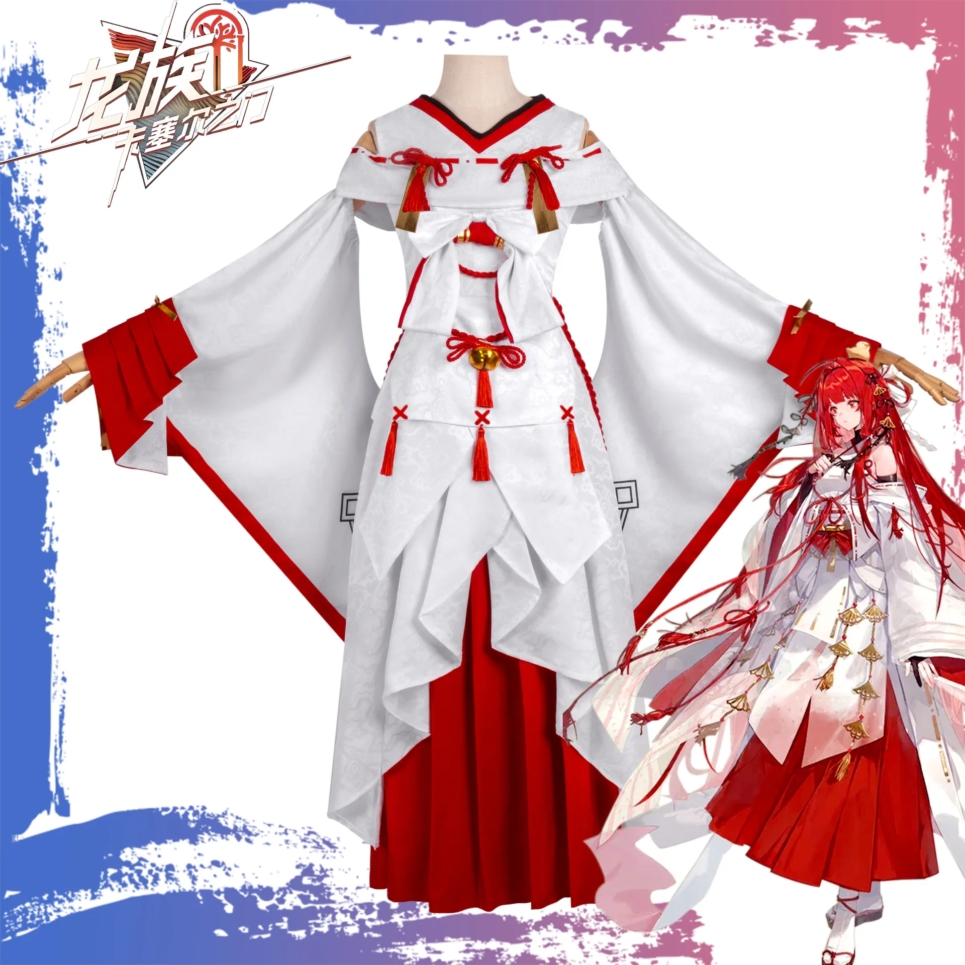 

HOME Tribe Косплей Костюм Kasel Gate Uesugi Эри Косплей Аниме Костюм Женская Одежда 2D Стиль