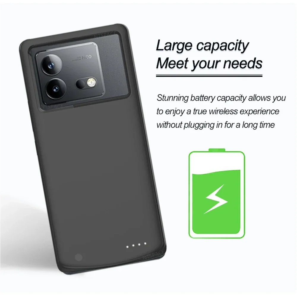 6800mAh Battery Charger Case For VIVO IQOO Neo 8 Pro Power Case Portable External Battery Power Bank Cover For IQOO Neo7 Neo8