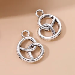 40pcs New Heart Alloy Charms Fashion Surround Cute Pendants For Making Handmade DIY Findings Accessories Necklace Jewelry