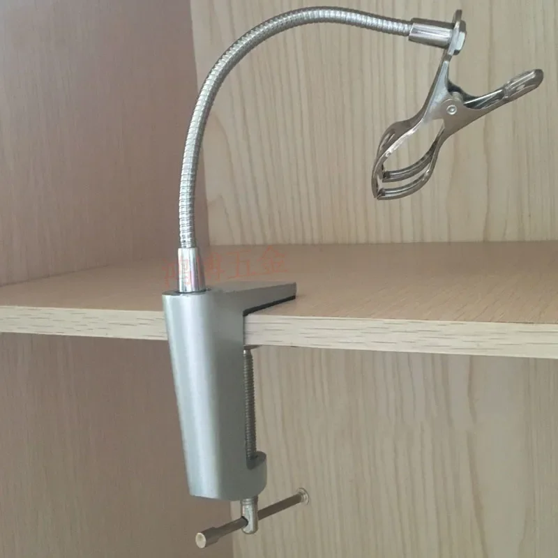 Aluminum Alloy table lamp Cantilever Bracket Clamp stand microphone light holder with Non-slip lights lighting accessories