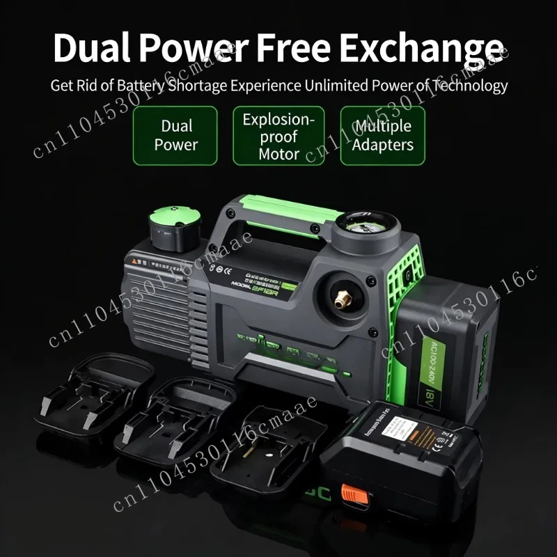 custom A2L wireless lithium battery vacuum pump | Explosion-proof dual power supply, suitable for refrigerant HVAC systems