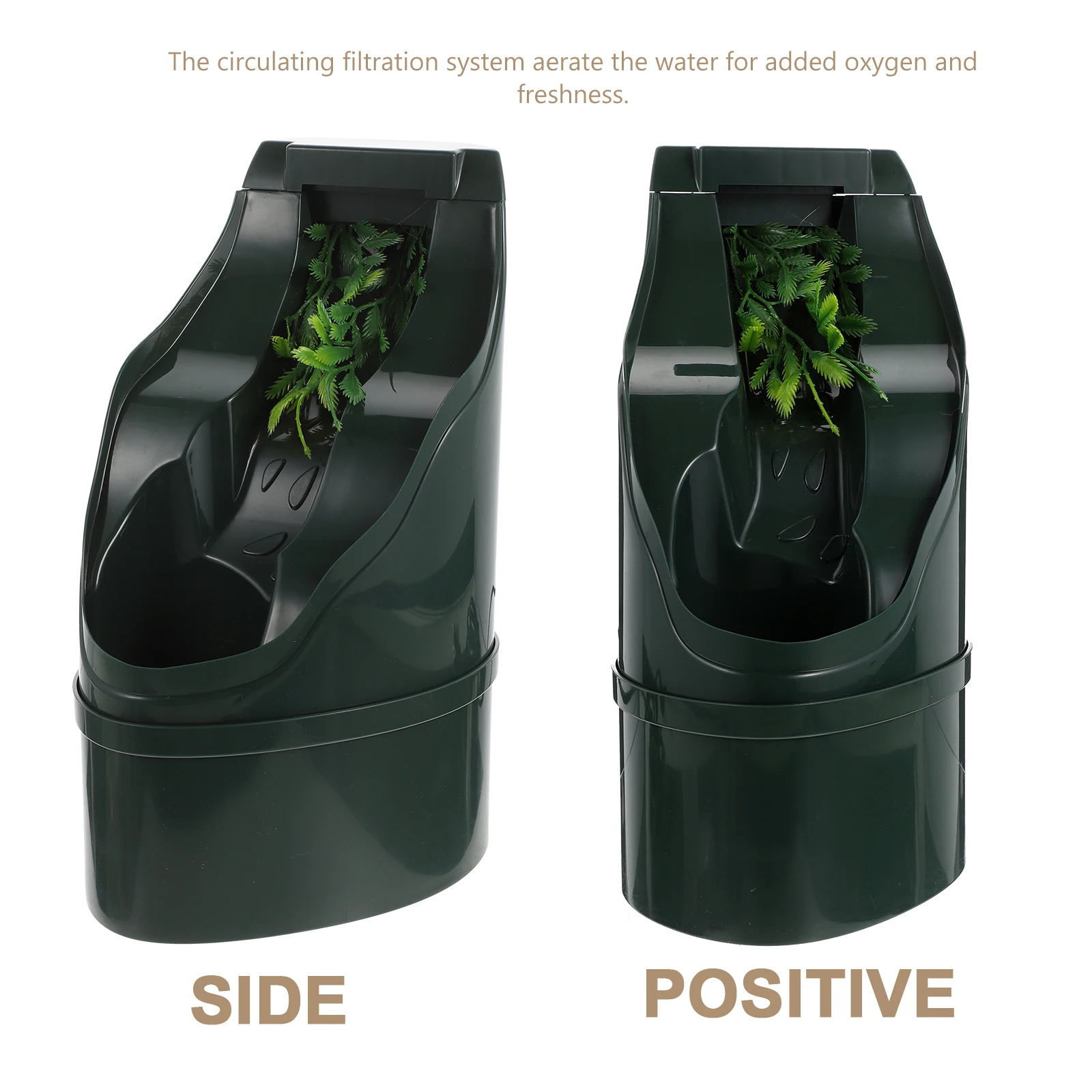 

Lizard Water Dispenser Pet Drinking Bowl Animal Feeder Aerator Mini Pump Circulating Filtration Water Stable Base