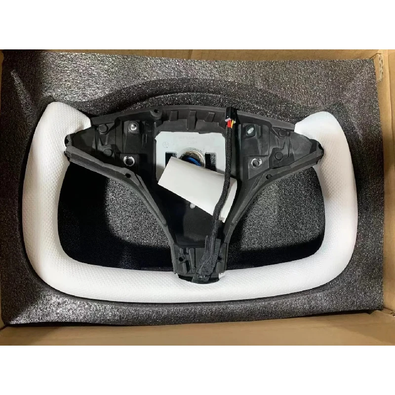 Premium Leather for Carbon Fiber Steering Wheel for  Model  Direct Fit Replacement Heated Custom Stitching