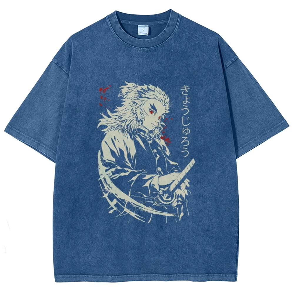 Anime Jujutsu Kaisen Oversized Y2K Washed shirt, Suguru Geto Unisex Tshirt, Streetwear Vintage Washed Short Tshirt For Men Women