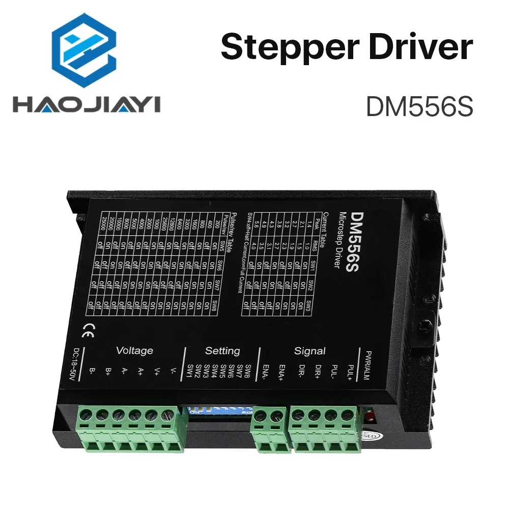 2-Phase Stepper Motor Driver DM556S Supply Voltage 18-50VDC Output 1.4-5.6A Current