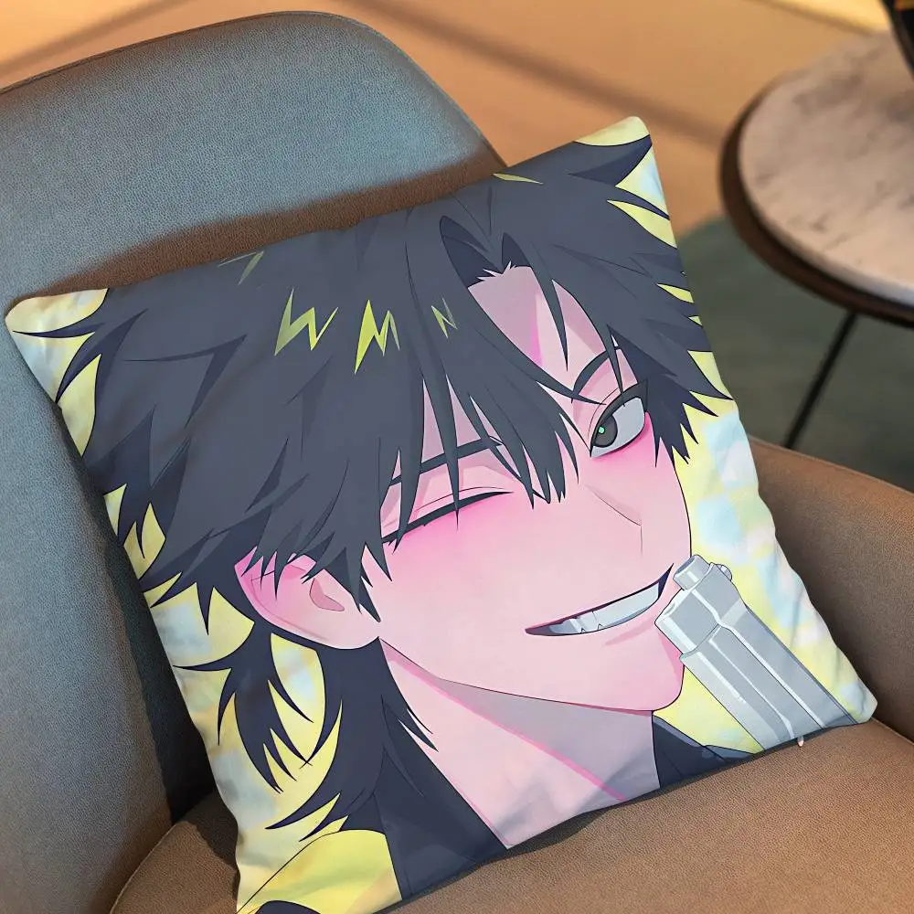 Lu Guang Cheng Xiaoshi Link Click Pillow Case cover Nap Time  Sofa Living home Room Bedroom Backrest Cushion Square cojines
