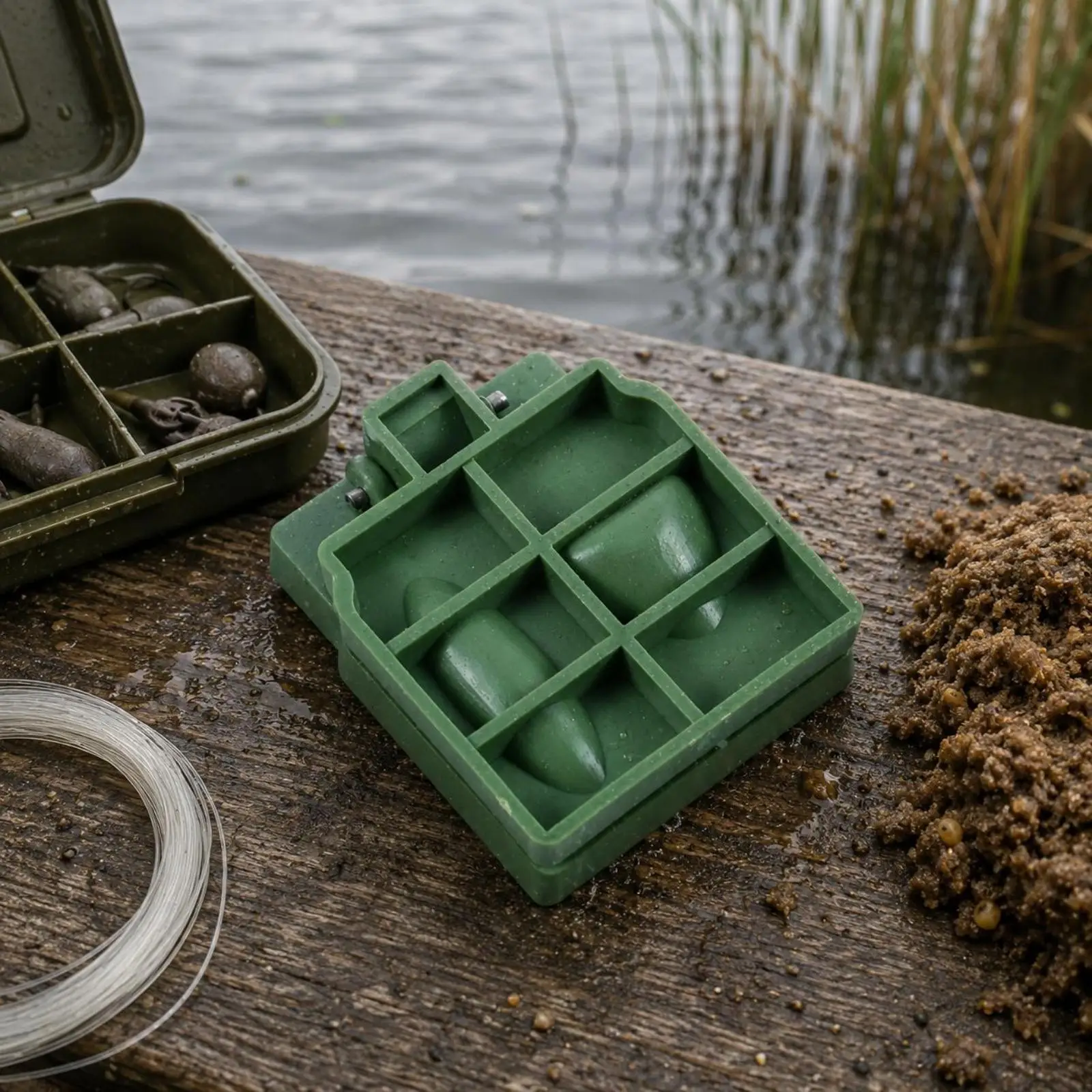 Fishing Mold Compact Clamshell Design PP Plastic Former DIY Equipment for Fish Lure Making view 3