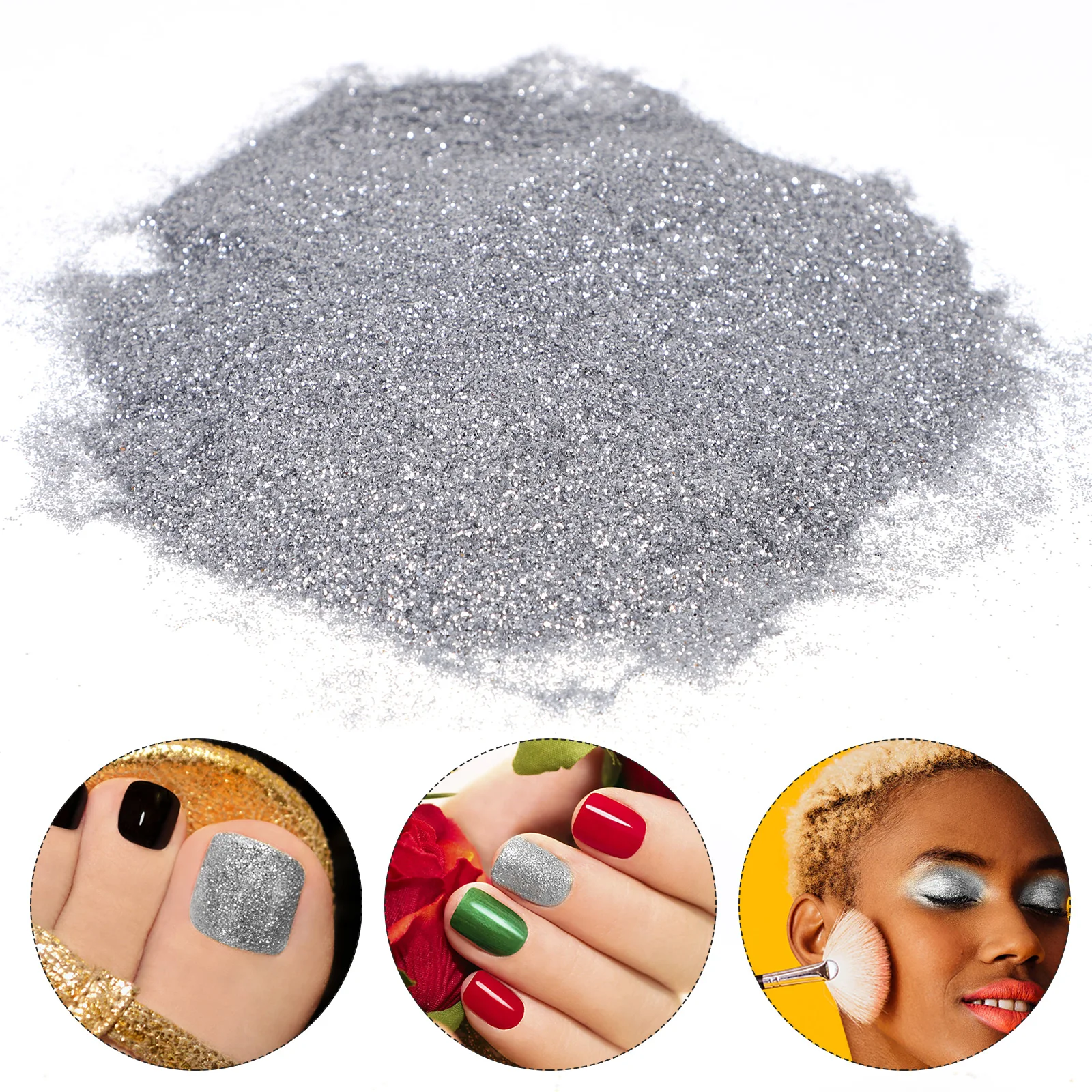 

1 Bag Pigment For Women Holographic Supplies Manicure Glitter Face Makeup Art Decoration Pigment Nail Art Supplies