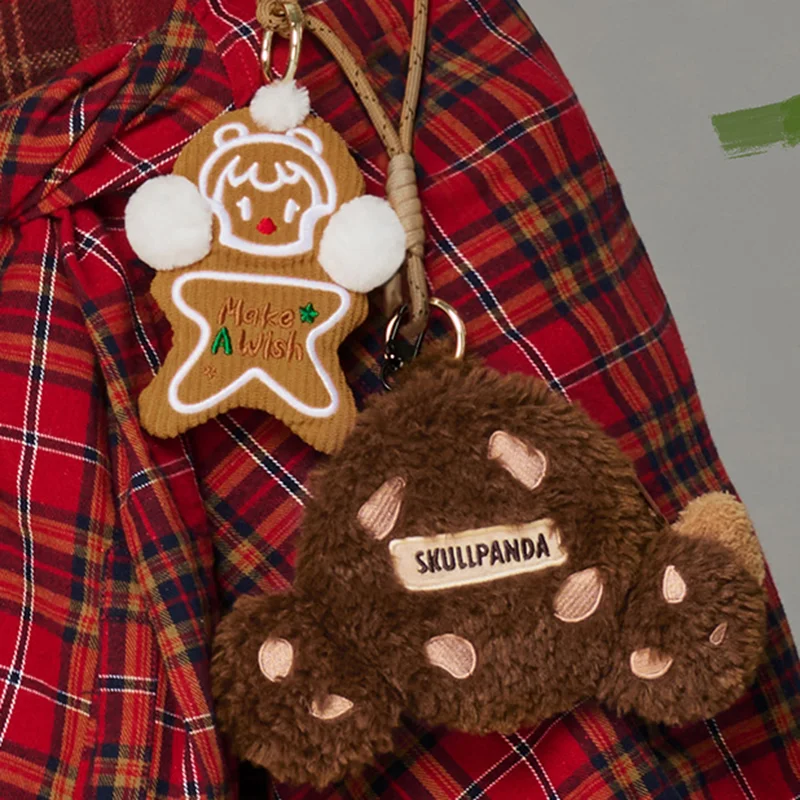 Genuine Skullpanda Tell Me What You Want Series Decoration Holiday Dessert Cute Gingerbreadman Pendant Christmas  Surprise Gifts