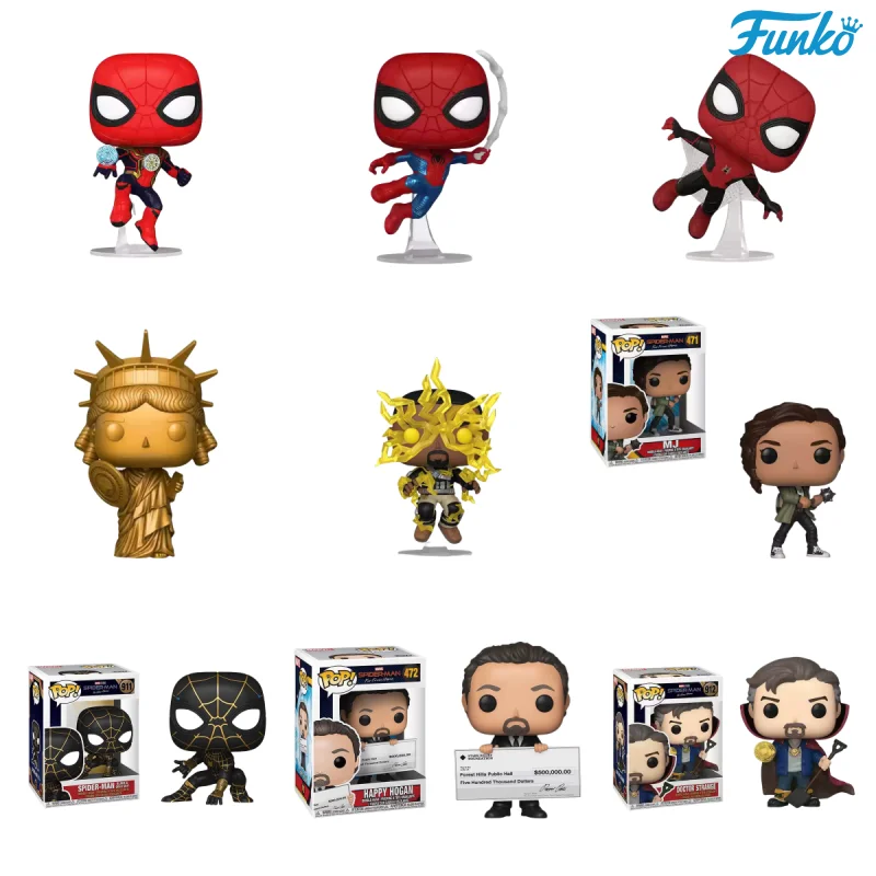 Подлинная кукла Funko Pop Marvel «Человек-паук» Доктор Стрэндж герой без возврата Коллекционная модель Настольный дисплей Miles Hand Do Spot Display