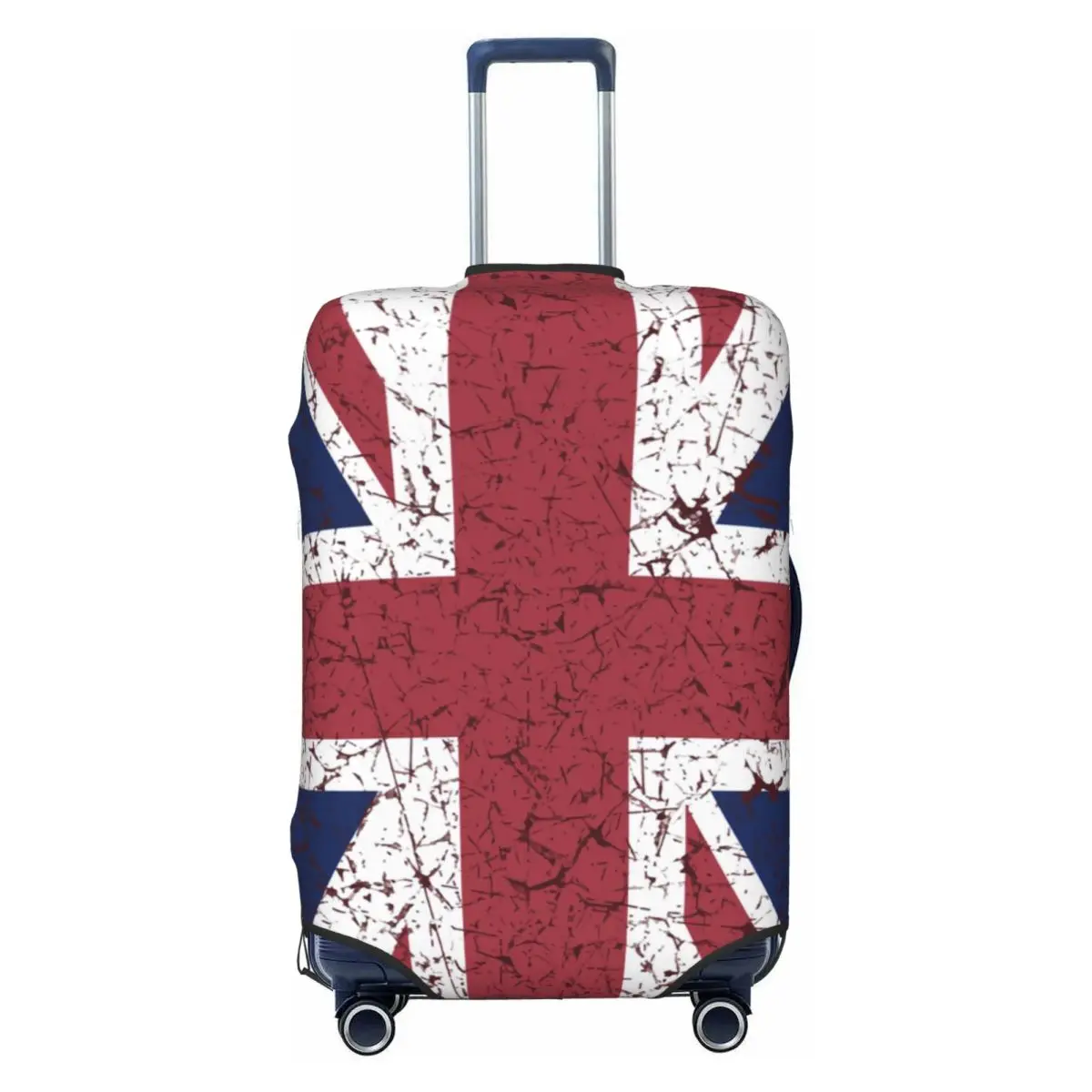 

Vintage Union Jack Flag Of Great Britain Luggage Cover Elastic Travel Suitcase Protective Covers Suit For 18-32 inch