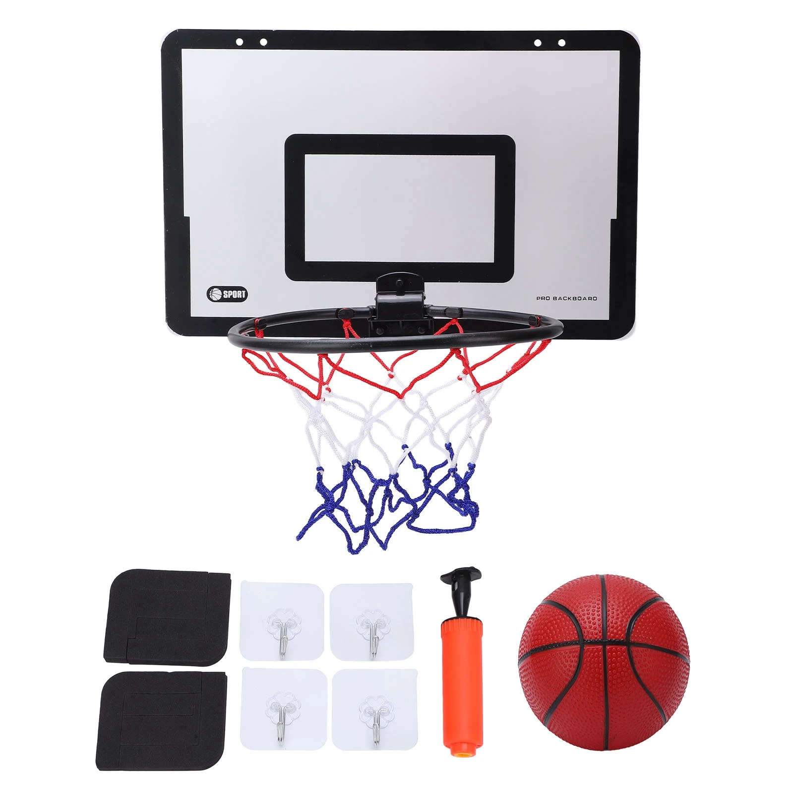 

No Drilling Door Mounted Basketball Hoop Set Indoor Hanging Basketball Goal Game Ideal Gift for Basketball Enthusiasts