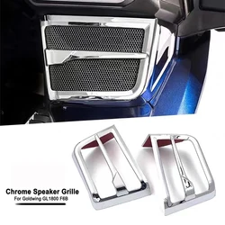 Motorcycle Front Chrome Speaker Grille Cover For Honda Goldwing GL 1800 F6B GL1800 2018 2019 2020