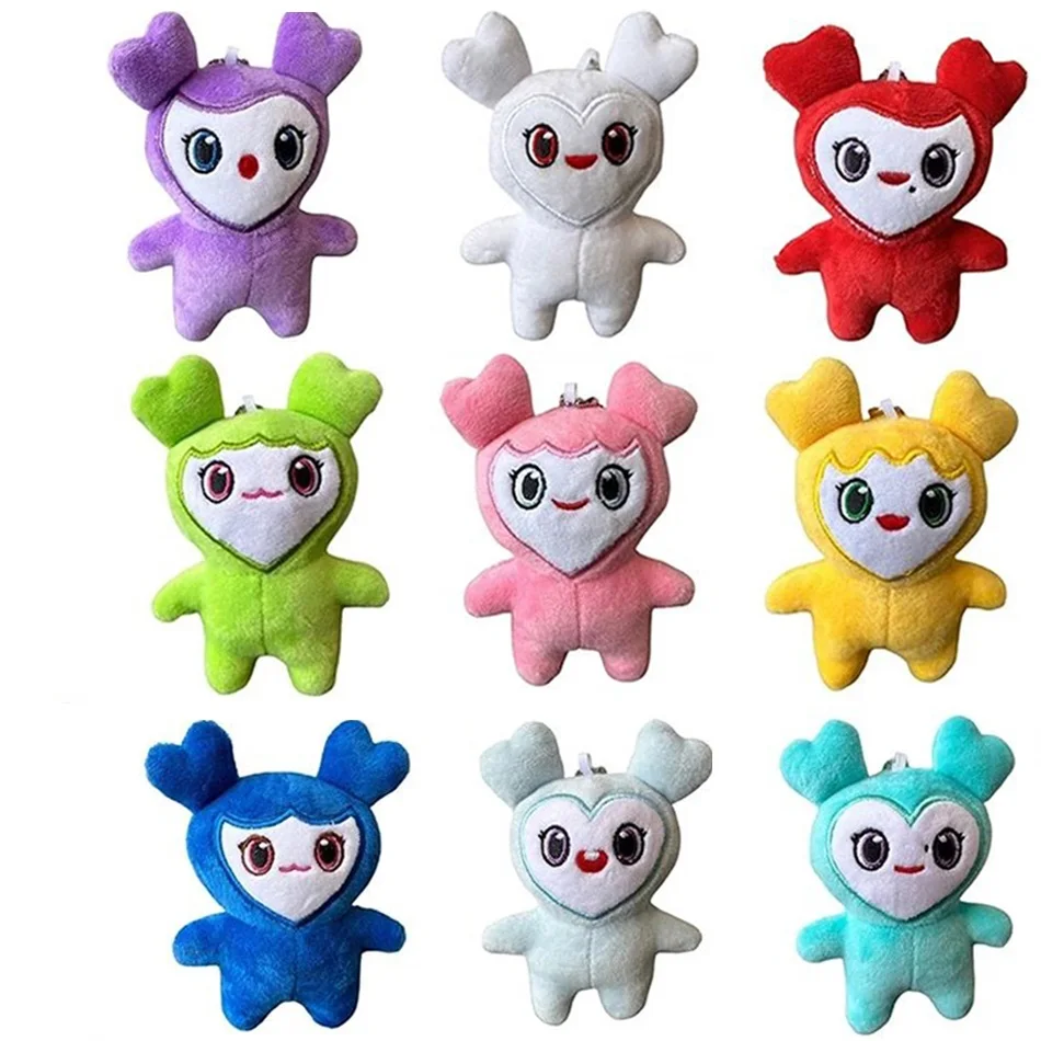 9pcs/set Lovelys Twice Plush Toy Super Star Plush Pendant Cartoon TWICE Momo Peluches Keychain Keybuckle for Fans ONCE Girls