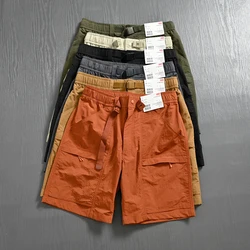 Summer Men's Women's Outdoor Waterproof Nylon Casual Belt Shorts Straight Leg Halfpants Workwear Pants Trekking Travel Camping