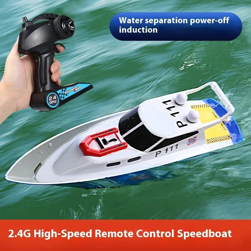 High-Speed Rc-boot - Draadloze afstandsbediening Elektrische waterdichte speedboot voor buitenraces Waterspeelgoedcadeau voor kinderen