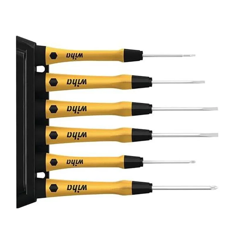 Wiha 43707 Fine Screwdriver Set PicoFinish ESD Phillips Slotted 7Pcs Precision Screwdrivers