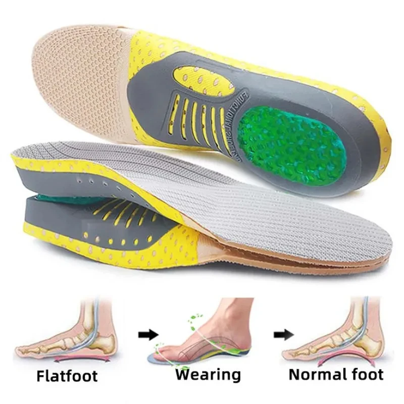 Orthopedic Insoles Orthotics Flat Foot Health Sole Pad For S