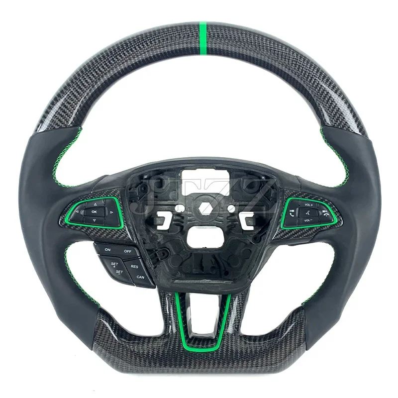 For Ford Focus MK3 ST RS Upgraded Carbon Fiber Steering Wheel Style Car Steering Wheel 2015 2016 2017 2018