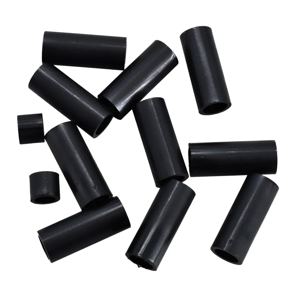 M3 M4 M5 M6 M8 M10 M12 Black ABS Non-Threaded Hollowed Nylon Spacer Round Standoff Washer PCB Support Spacers For TV Install