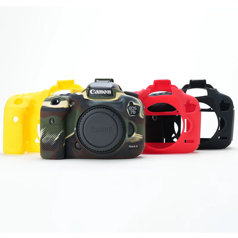 

Silicone case for Canon EOS 7D II large single silicone case black/red/yellow/camouflage