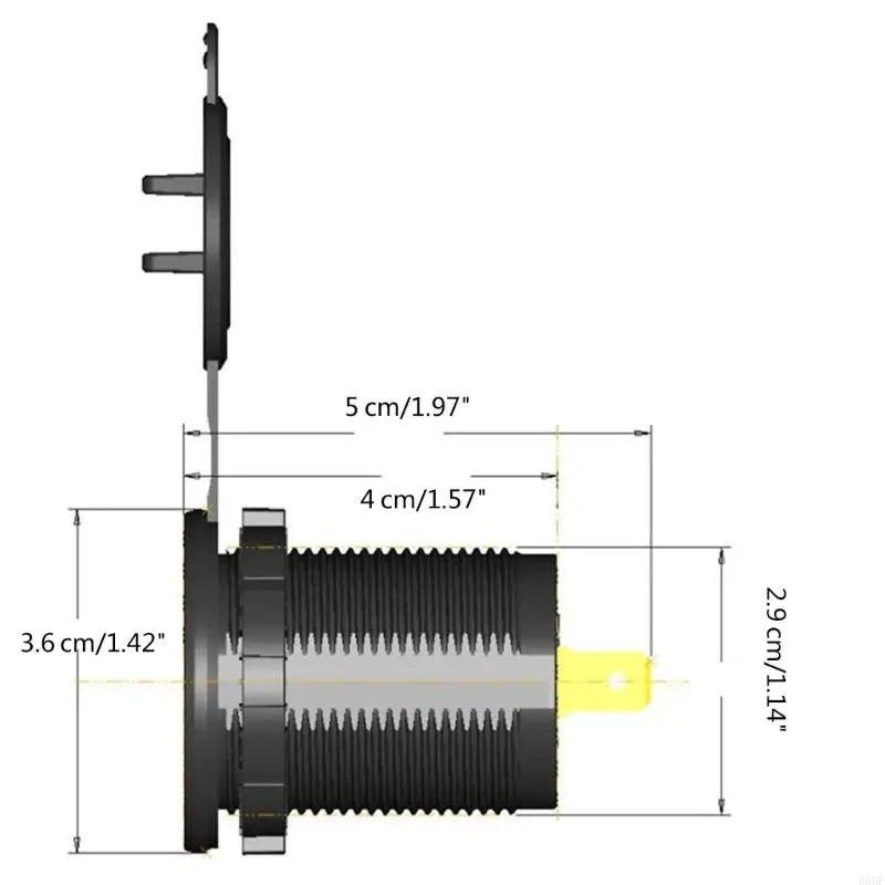 Tomada carregador carro carga rápida porta tripla B0KF com PD45W QC3.0 para SUVs